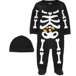 NWT Baby Boy Skeleton Sleep N Play Just One You Carter’s 9 months Halloween